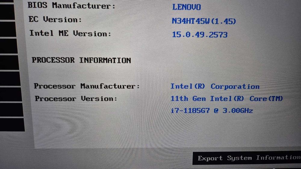 Laptop LENOVO THINKPAD T15 i7 32GBRAM- Neutilizat, Impecabil, NOU