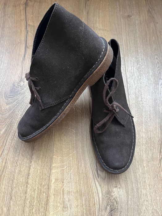 Дамски велурени боти Clarks Desert Boot
