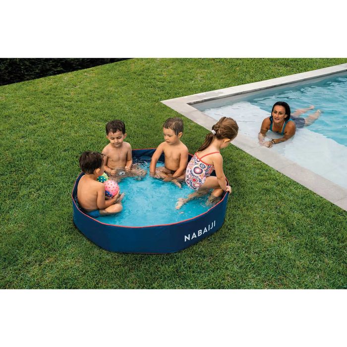 Vand Piscina Tidipool 120 cm cu Husă Etanşă Albastru-Portocaliu