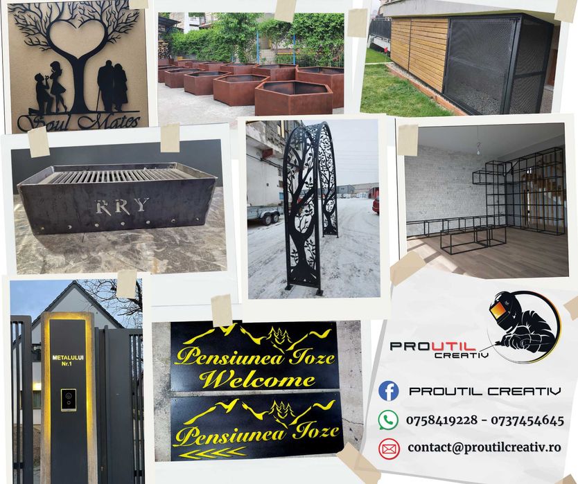 Confectii metalice moderne si personalizate OTEL-ALUMINIU-INOX-CORTEN