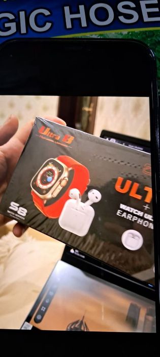 Watch soat
(Simsiz quloqchin naushnik) karobkasida soat