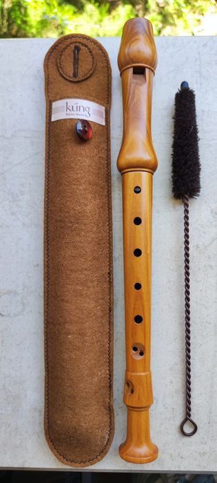 Оригинален швейцарски рекордер (блок флейта) KUNG. Kung SOPRANO. Ново.