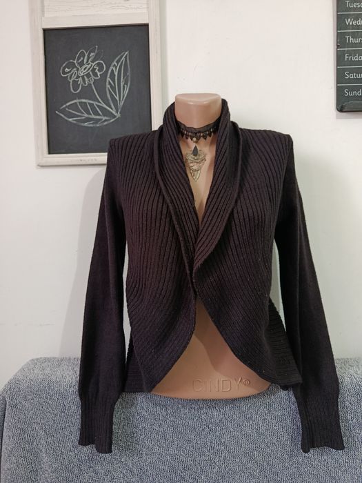 Cardigan bolero negru călduros H&M mărimea S 36