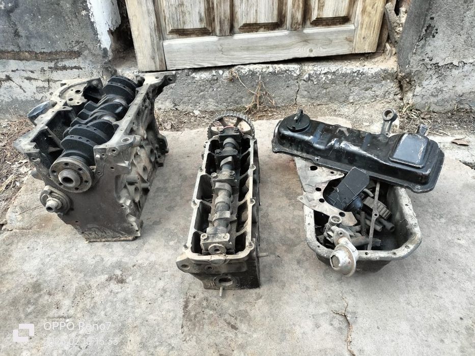 Блок цилиндра и вал