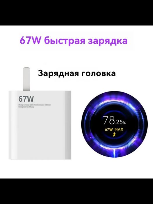 Зарядка Xiaomi 67W Оригинал