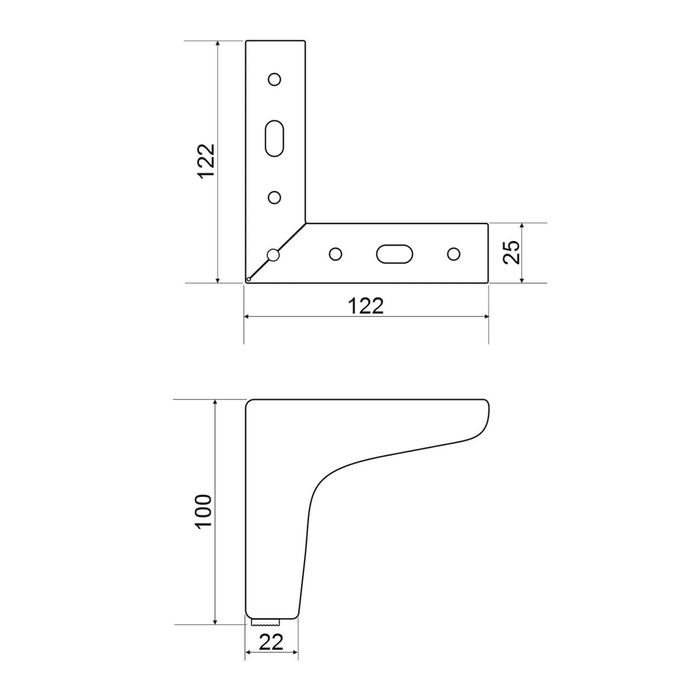 Метални крачета за диван/фотьойл