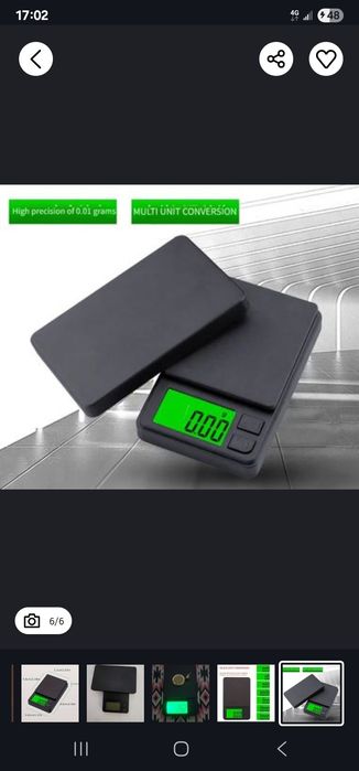 Cantar pentru bijuterii - 500 g/ 0,01 - NOU