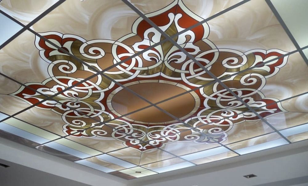 Оргстекло витраж зеркала ромбик фацетом