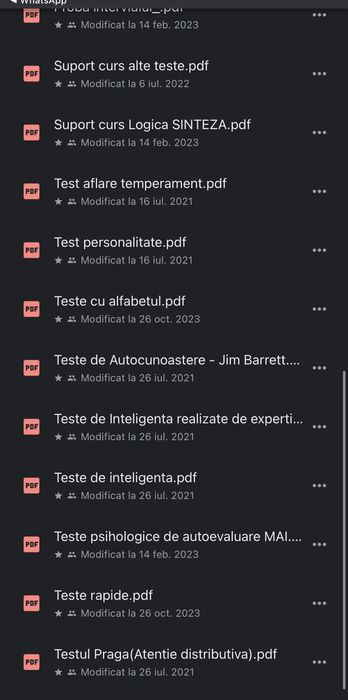 Teste psihologice M.A.I./ Mapn și penitenciar