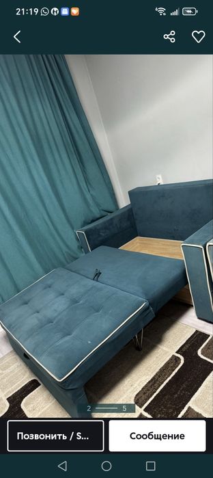 Продается мини диван бу