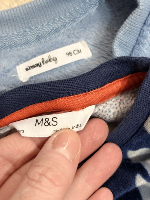 Lot pijamale baieti groase, M&S,2-3 ani