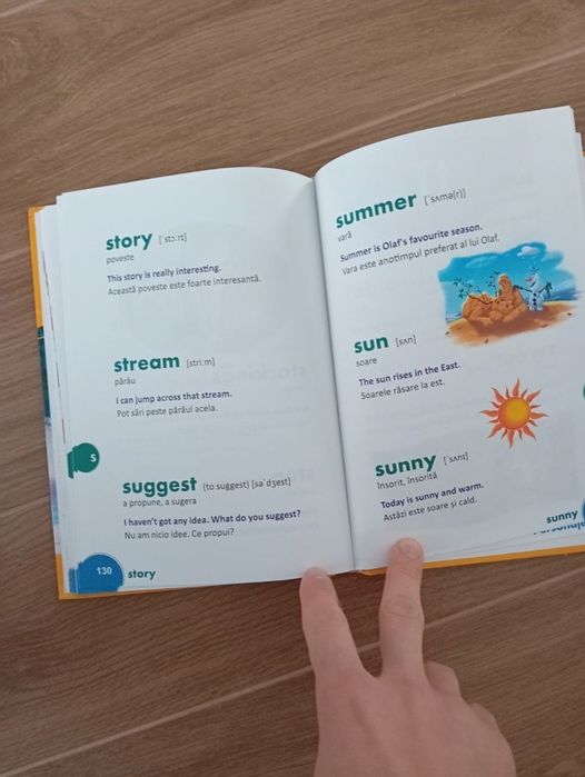 primul dictionar englez roman 500 cuvinte disney elsa regatul gheata
