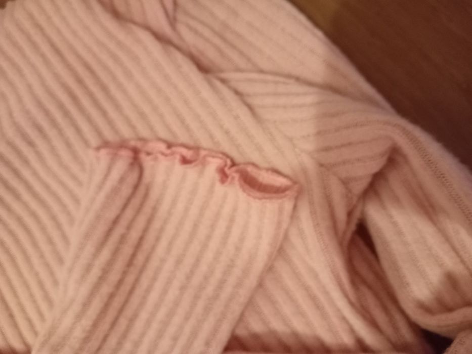 Vand pulover roz cu dungi kawaii