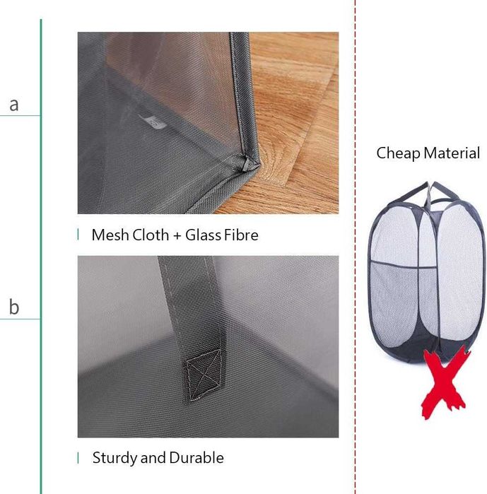 Cos Haine (rufe) din Plasa, Pliabil, Extr Rezist, REDUS de la 150 RON