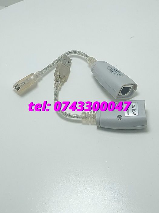 Adaptor Extensie Usb Rj45 45m Cat 5 6