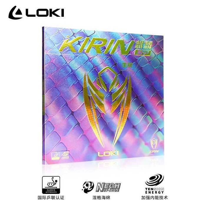 Профессиональная накладка настольного тенниса фирмы Loki Kirin (+шипы)