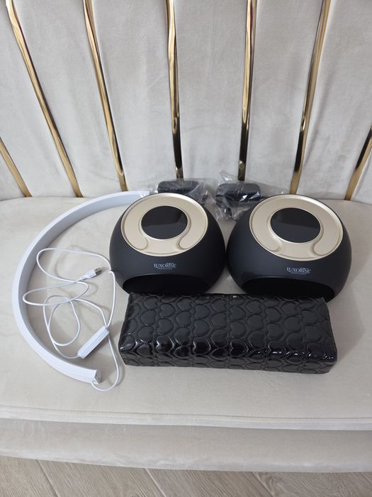 Set lampi led manichiura si suport pentru maini