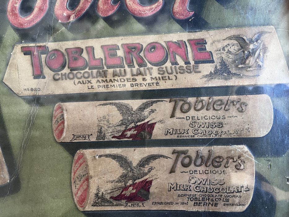Reclama veche Toblerone in relief