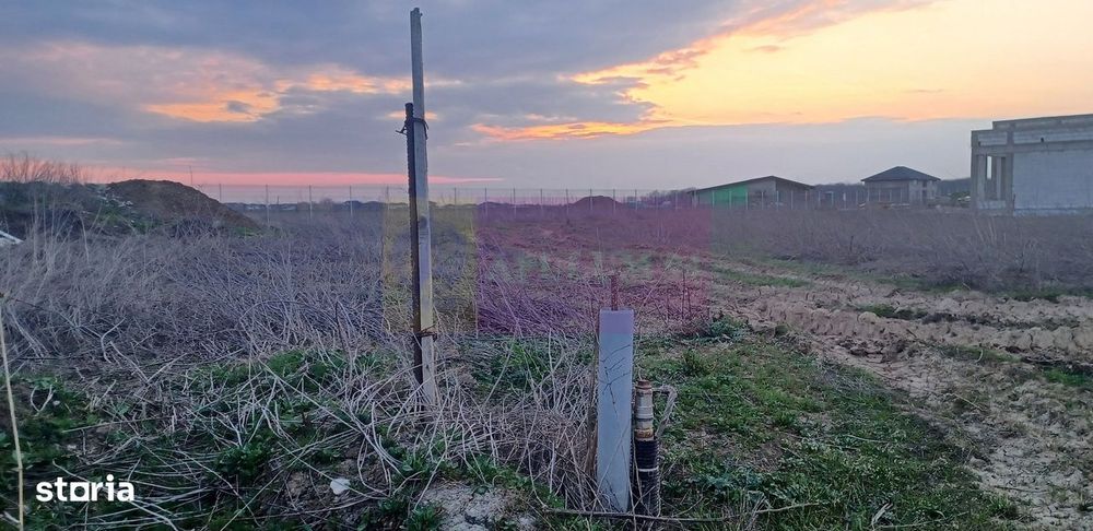 Săbăreni, teren curti-constructii 610 mp cu utilităti