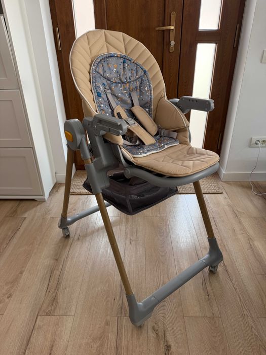 Scaun de masă 2 în 1 pentru copii LASTREE bej/gri KINDERKRAFT