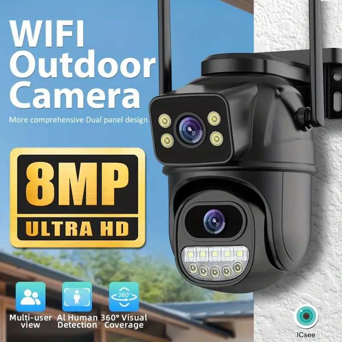 Двойна wi-fi камера 8 МР Icsee