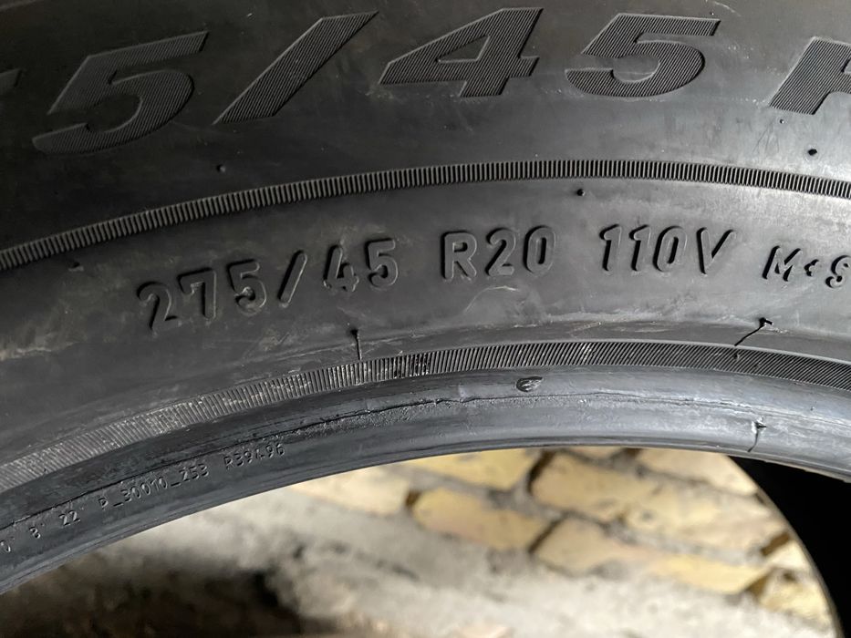 Шины 275/45/20 пара бу пирелли