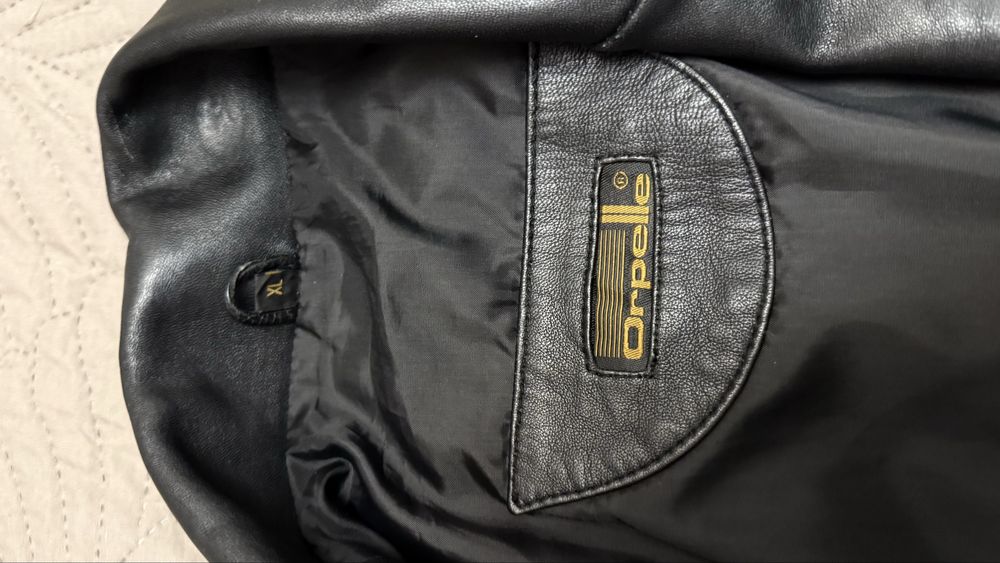 Кожаный пиджак мужской