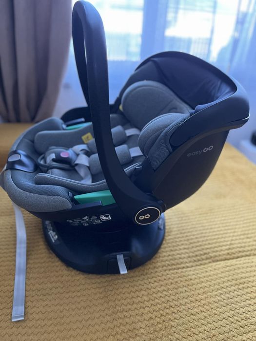 Scoica auto EasyGo Buz pro+baza ISOFIX rotativa-i-size