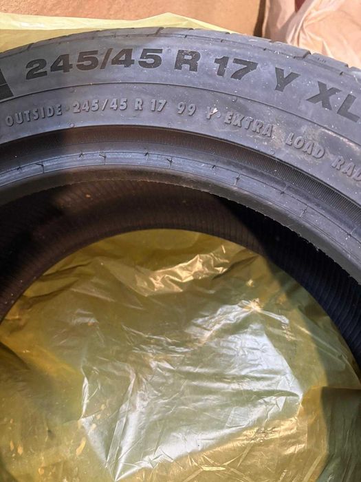 4 cauciucuri de vara Continental in stare foarte buna 245/45/r17