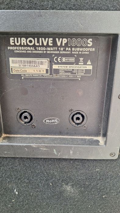 Boxe Yamaha  DBR 15 DSP 1000w subwoofer arena DB SW 500w  behringer vp1800  eurolive 1600w