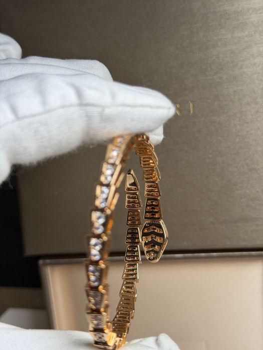 Bvlgary  Snake гривна gold/silver
