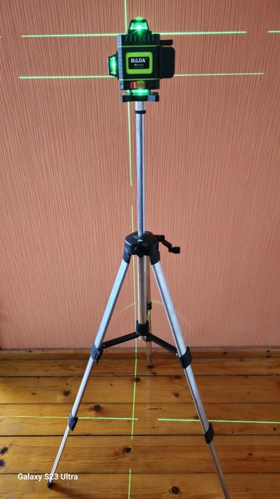 2г. гаранция,4D Лазарен нивелир-HILDA 16 лъча 2-Батерии,професионални