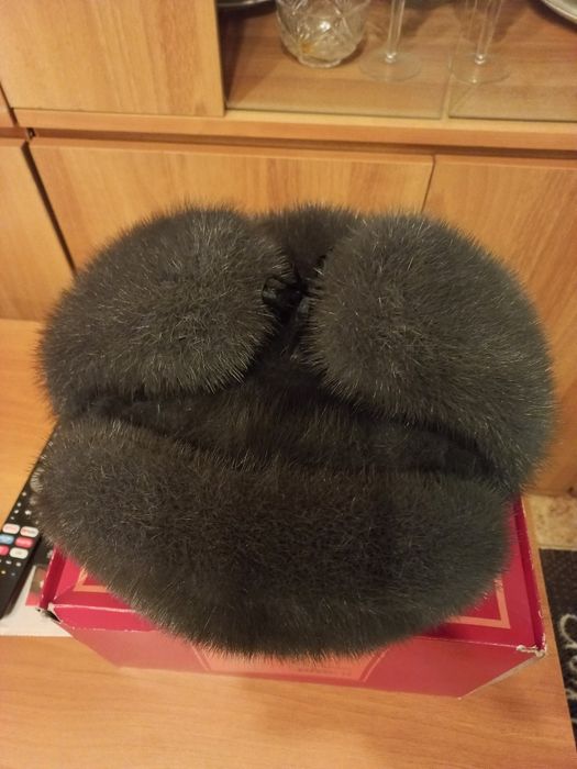 Норковая шапка ушанка