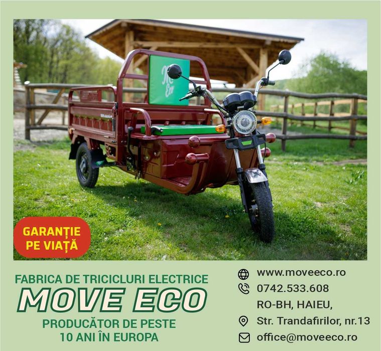 NOU - Triciclu electric MoveEco omologat 45 km/h md.2026