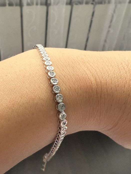 Бриллиантовый ( теннисный)браслет