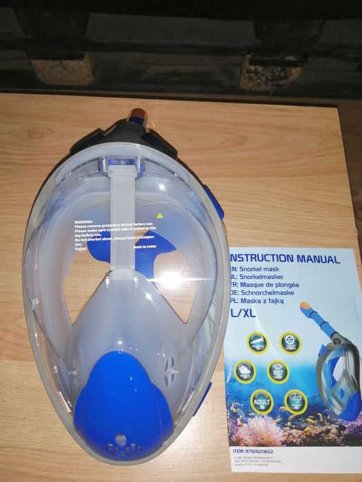 Маска за гмуркане и плавници