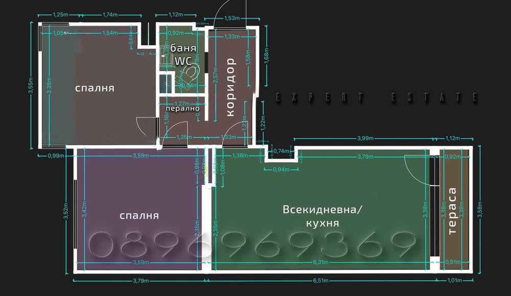 Продава се Тристаен апартамент в Варна, Младост 2 - 62 кв.м за 1775 €/кв.м - Снимка #8
