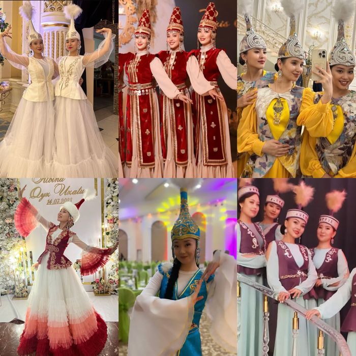 Казахские национальные костюмы. Қазақша костюм.Танцевальные костюмы