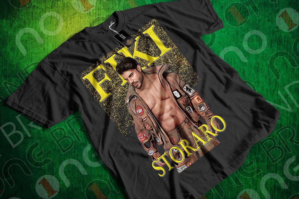 Тениска с уникални щампи на принца на поп-фолка Фики Стораро 
ДТФ/DTF