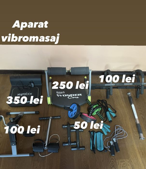 Aparate fitness, aparat vibromasaj, banca multifunctionala / stepper