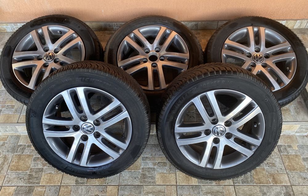 Jante R16 originale Vw Anvelope Michelin M+S 205/55