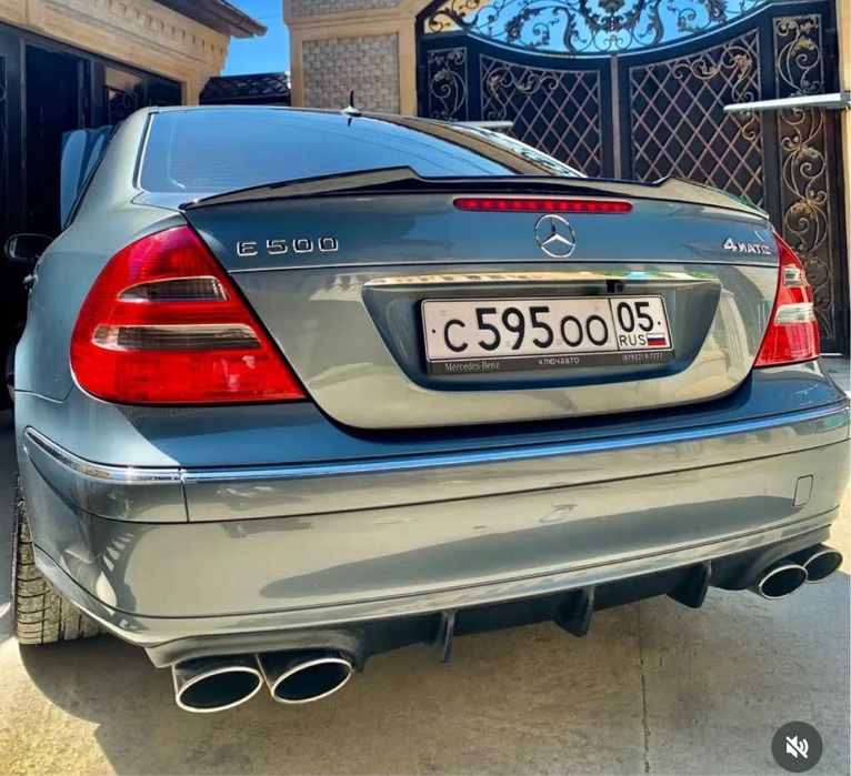 Диффузор и губы Мерседес 211 амг 6.3