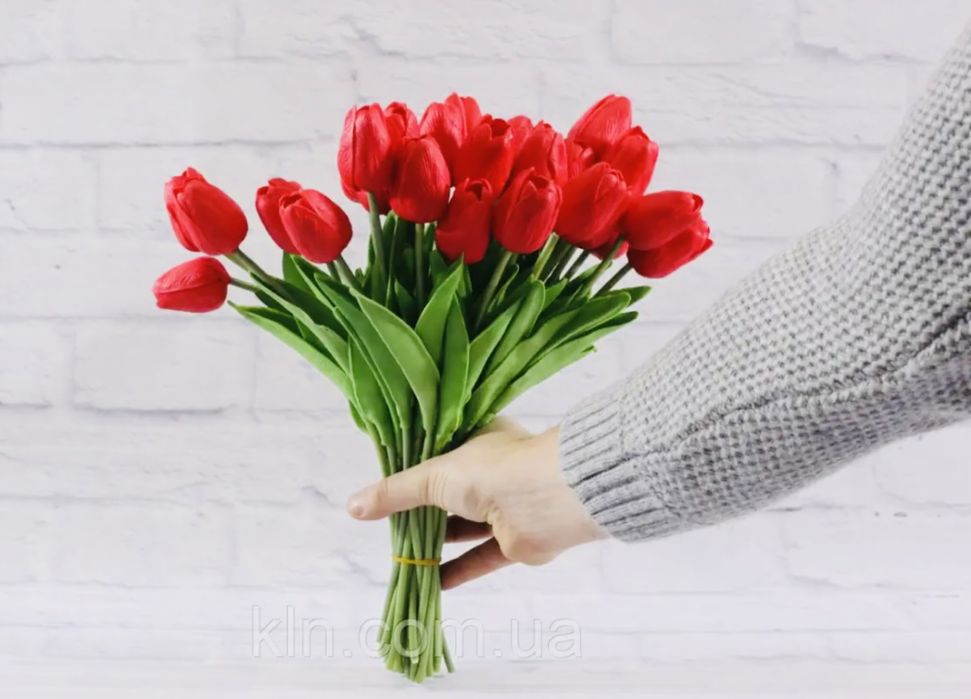 Тюльпаны искусственные силиконовые