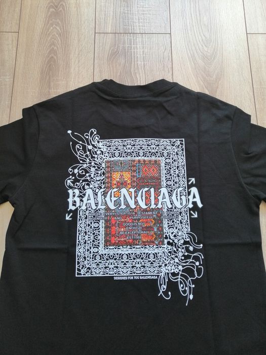 Balenciaga мъжка тениска в черен цвят 2XL
