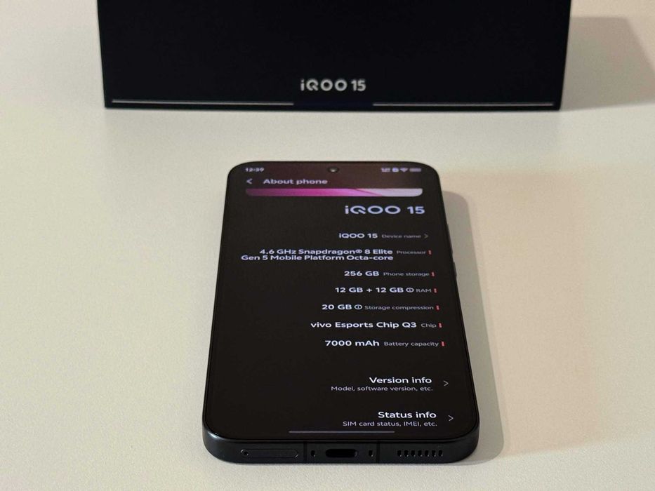 Бартер! НОВ! iQOO 15 Alpha (Черен) Elite Gen 5 / 7000mAh