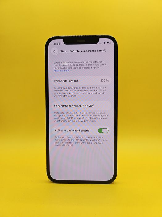 iPhone 12 Pro 256 GB Pacific Blue Sănătate Baterie 100%