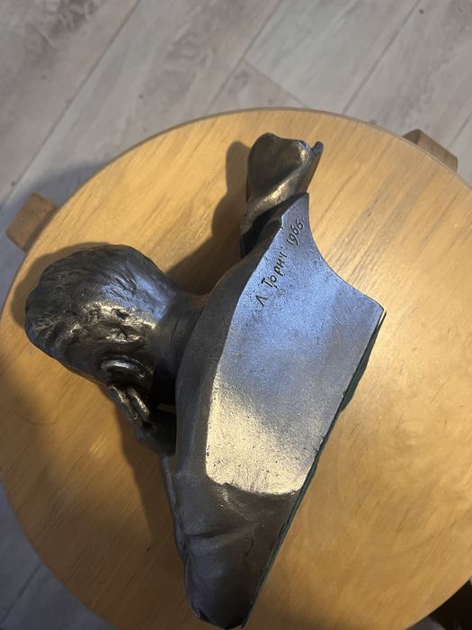Бюст Чайковский, силумин, 1966год, торич.