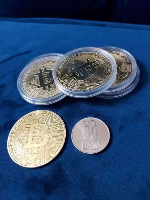 Moneda BTC Bitcoin crypto cadou suvenir