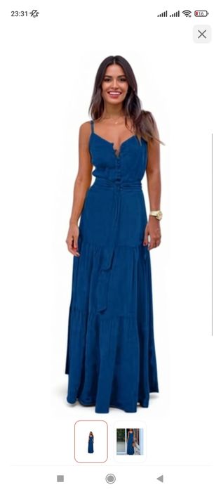 Платья синий свет