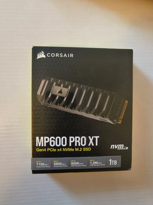 SSD  Corsair MP600 PRO XT DRAM 1TB, НОВО с ГАРАНЦИЯ 24 месеца